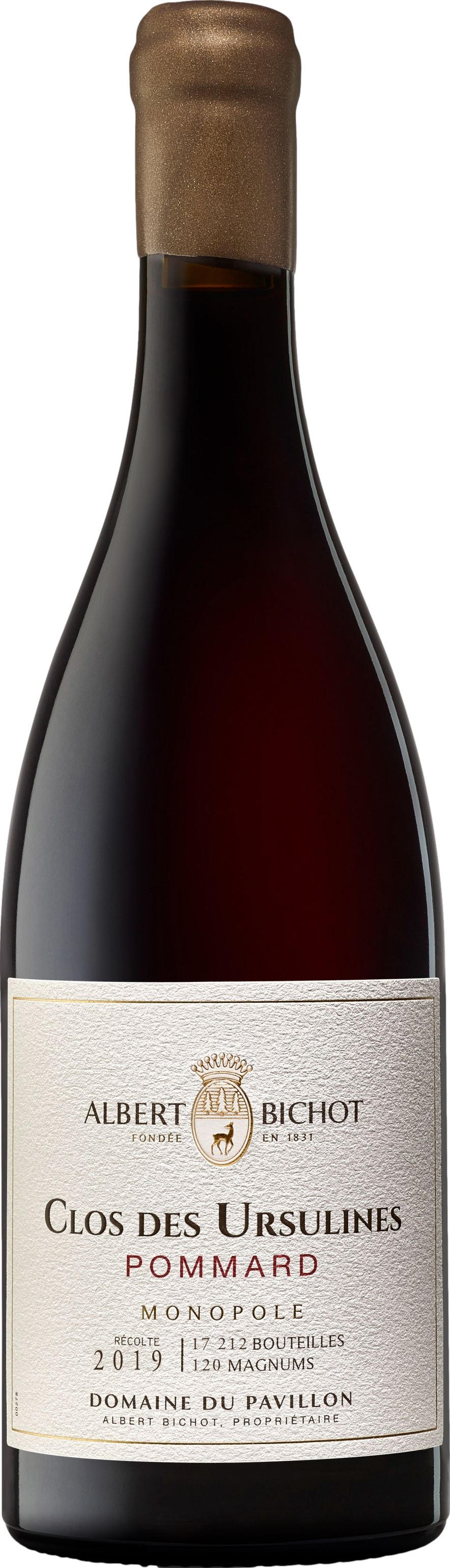 Albert Bichot Domaine du Pavillon Pommard Clos des Ursulines Monopole 2019