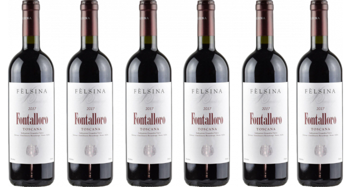 Bottle of Felsina Fontalloro 2017 6 Bottle Case wine 0 ml