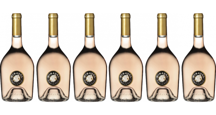 Bottle of Miraval Rose 2022 6 Bottle Case wine 0 ml