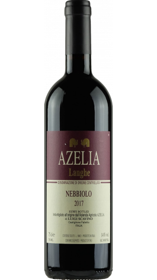 Bottle of Azelia Langhe Nebbiolo 2017 wine 750 ml