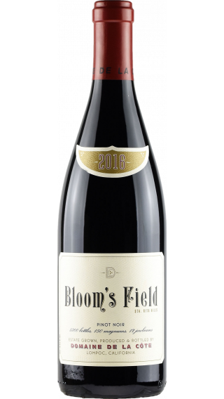Bottle of Domaine de la Cote Bloom's Field Pinot Noir 2016 wine 750 ml