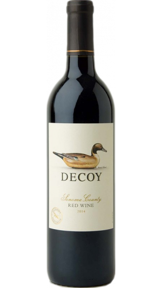 Bottle of Duckhorn Decoy Red Blend 2014 wine 750 ml