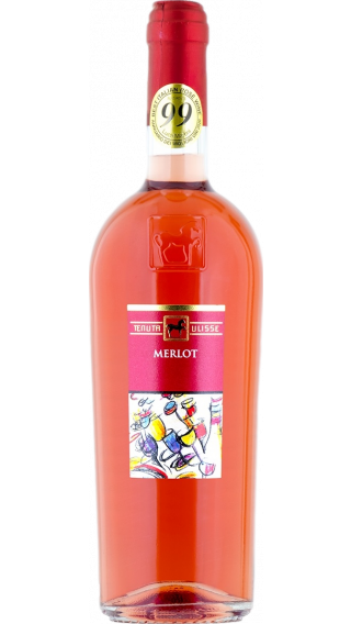 Bottle of Tenuta Ulisse Merlot Rose 2018 wine 750 ml