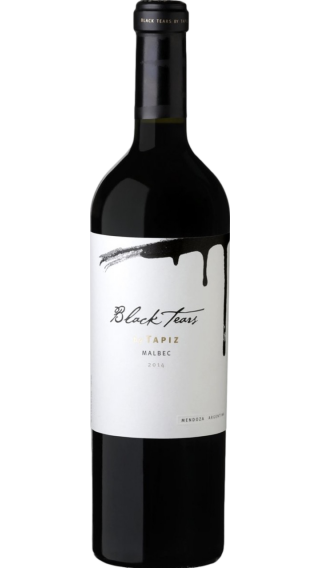 Bottle of Tapiz Black Tears Malbec 2017 wine 750 ml