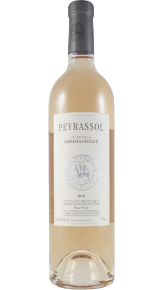 Bottle of Commanderie de Peyrassol Cotes de Provence Rose 2018 wine 750 ml