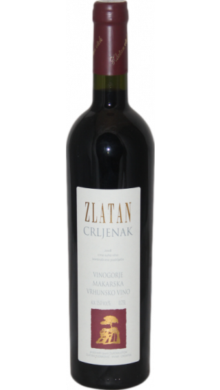 Bottle of Zlatan Otok Crljenak Zinfandel 2015 wine 750 ml