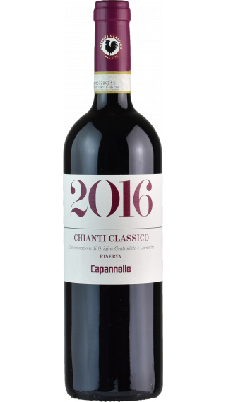 Bottle of Capannelle Chianti Classico Riserva 2016 wine 750 ml
