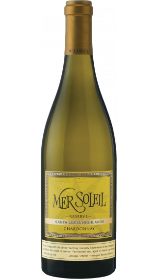 Bottle of Mer Soleil Reserve Chardonnay 2017 wine 750 ml