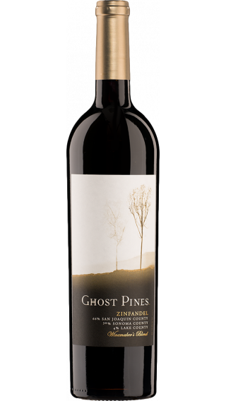 Bottle of Ghost Pines Zinfandel 2016 wine 750 ml