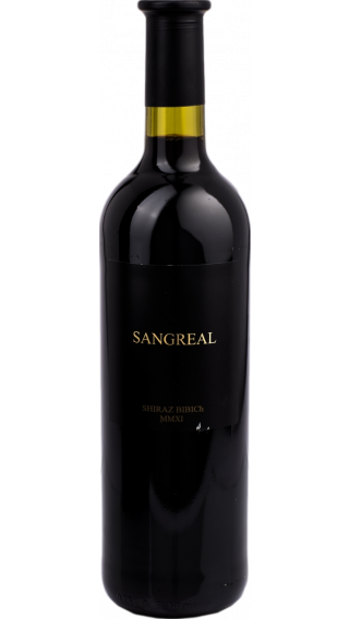 Bottle of Bibich Sangreal Shiraz 2016 wine 750 ml