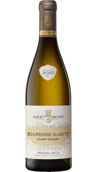 Bottle of Albert Bichot Domaine Adelie Bourgogne Aligote Champ Renard 2020 wine 750 ml