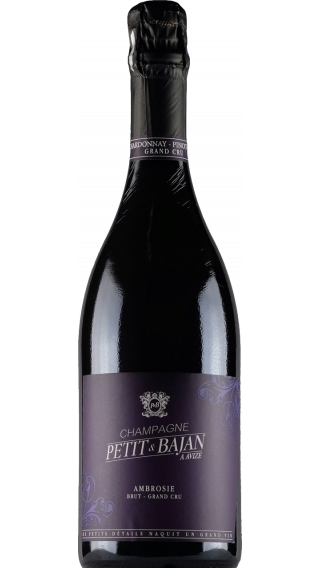 Bottle of Champagne Petit et Bajan Ambrosie Grand Cru wine 750 ml