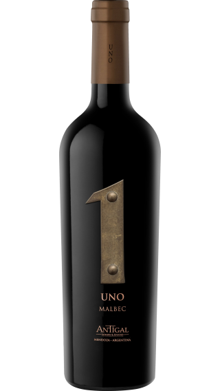 Bottle of Antigal Uno Malbec 2019 wine 750 ml