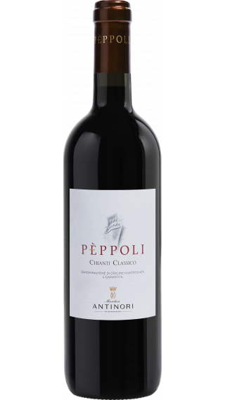 Bottle of Antinori Peppoli Chianti Classico 2021 wine 750 ml