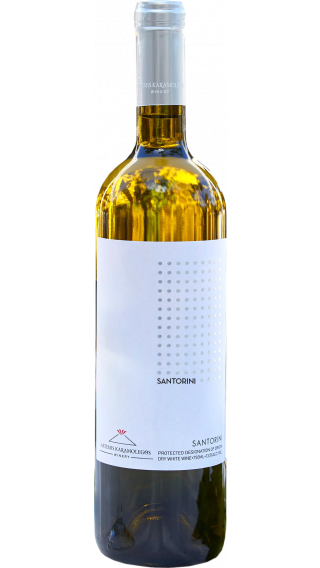 Bottle of Artemis Karamolegos Santorini 2020 wine 750 ml