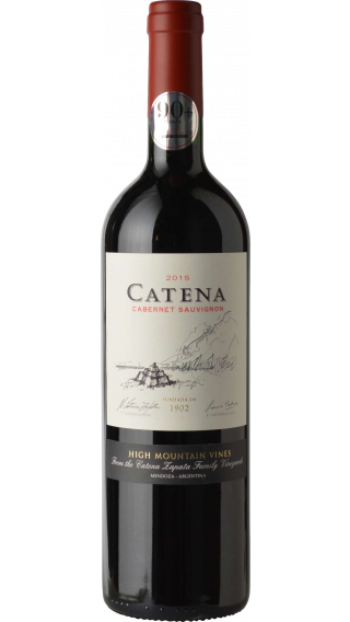 Bottle of Catena Zapata Catena Cabernet Sauvignon 2015 wine 750 ml