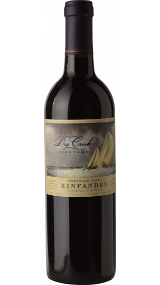 Bottle of Dry Creek Heritage Zinfandel 2019 wine 750 ml