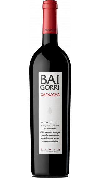 Bottle of Baigorri Garnacha 2017 wine 750 ml