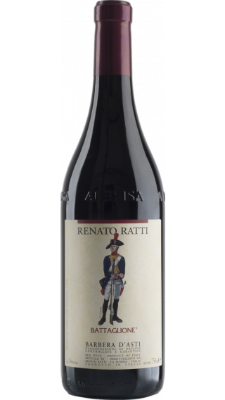 Bottle of Renato Ratti Barbera d'Asti Battaglione 2017 wine 750 ml