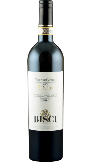 Bottle of Bisci Senex Verdicchio di Matelica Riserva 2018 wine 750 ml