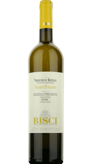 Bottle of Bisci Vigneto Fogliano Verdicchio di Matelica 2021 wine 750 ml