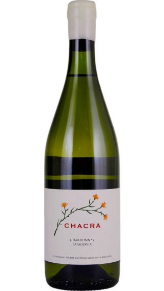 Bottle of Bodega Chacra Chardonnay 2022 wine 750 ml