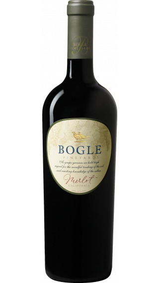 Bottle of Bogle Merlot 2019 wine 750 ml