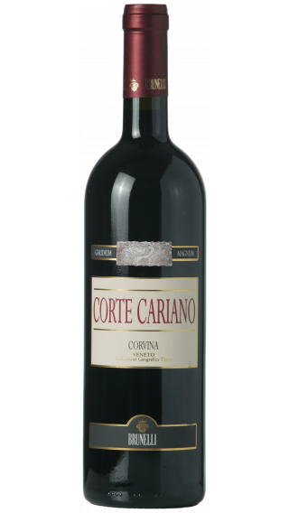 Bottle of Brunelli Corte Cariano Corvina 2018 wine 750 ml