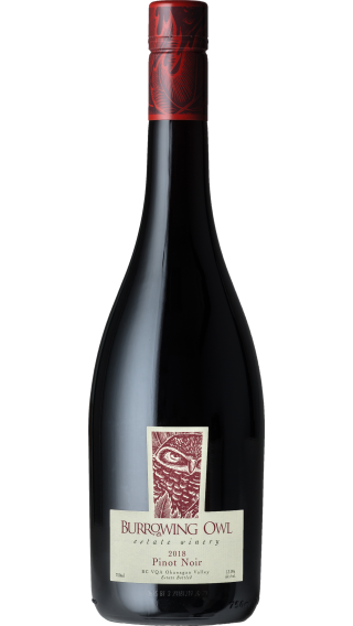 Bottle of Burrowing Owl Pinot Noir 2018 wine 750 ml