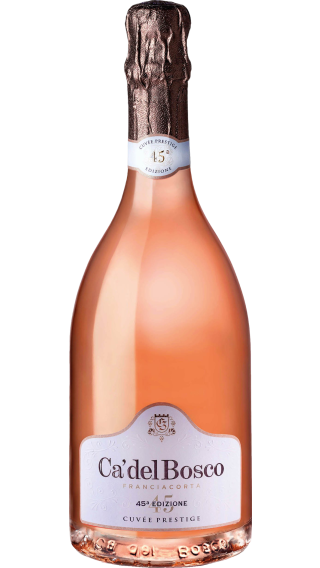 Bottle of Ca' del Bosco Franciacorta Cuvee Prestige Rose Edizione 45 wine 750 ml