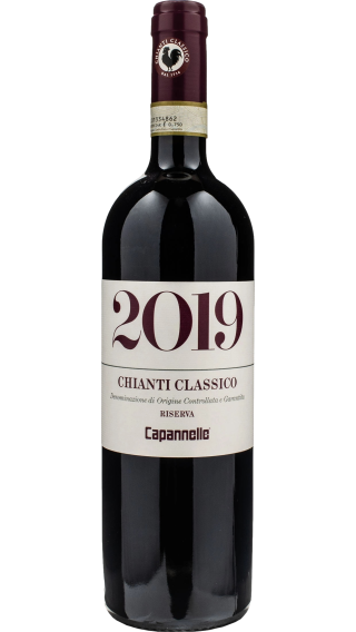 Bottle of Capannelle Chianti Classico Riserva 2019 wine 750 ml