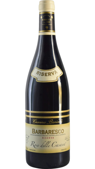 Bottle of Cascina Baricchi Rose delle Casasse Barbaresco Riserva 2017 wine 750 ml
