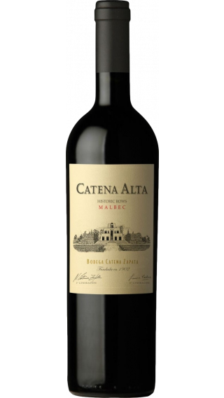 Bottle of Catena Zapata Catena Alta Malbec 2018 wine 750 ml