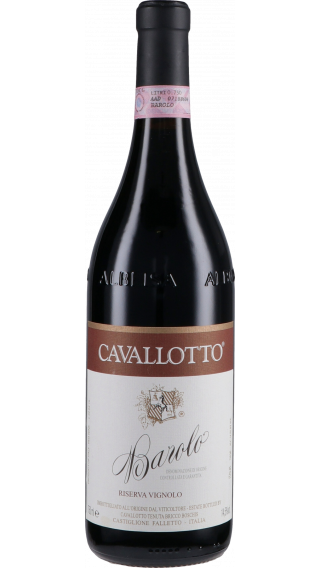 Bottle of Cavallotto Barolo Riserva Vignolo 2015 wine 750 ml