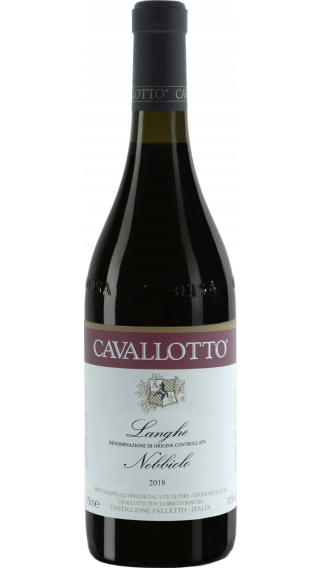 Bottle of Cavallotto Langhe Nebbiolo 2018 wine 750 ml