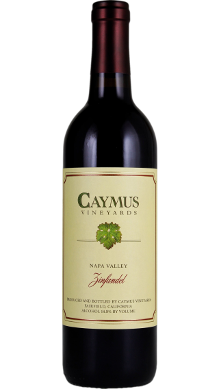 Bottle of Caymus Zinfandel 2020 wine 750 ml