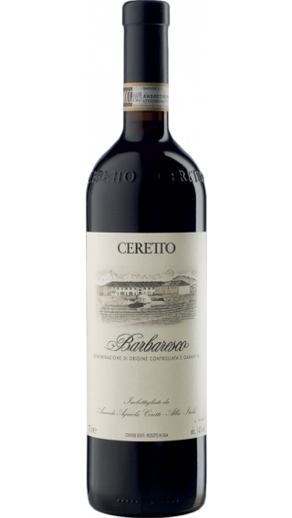 Bottle of Ceretto Barbaresco 2017 wine 750 ml