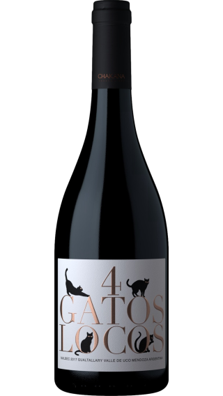 Bottle of Chakana 4 Gatos Locos Malbec 2021 wine 750 ml