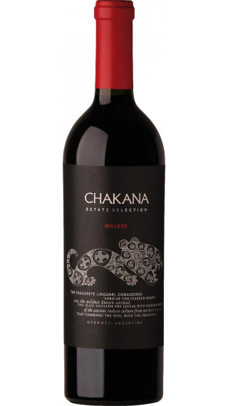 Bottle of Chakana Estate Selection Malbec 2018 wine 750 ml