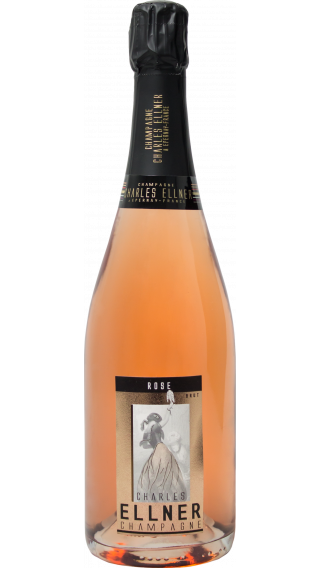 Bottle of Champagne Charles Ellner Rose Brut wine 750 ml