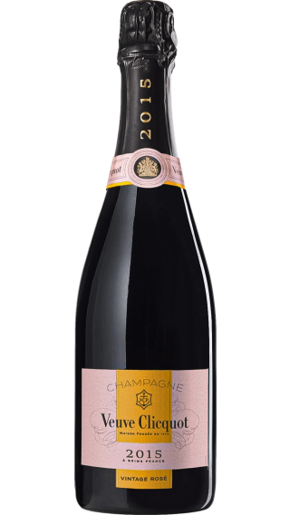 Bottle of Champagne Veuve Clicquot Vintage Rose 2015 wine 750 ml