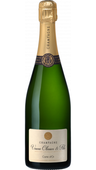 Bottle of Champagne Veuve Olivier & Fils Carte d'Or Brut wine 750 ml