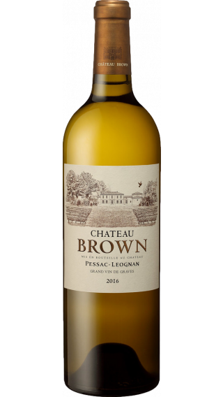 Bottle of Chateau Brown Blanc 2016 wine 750 ml