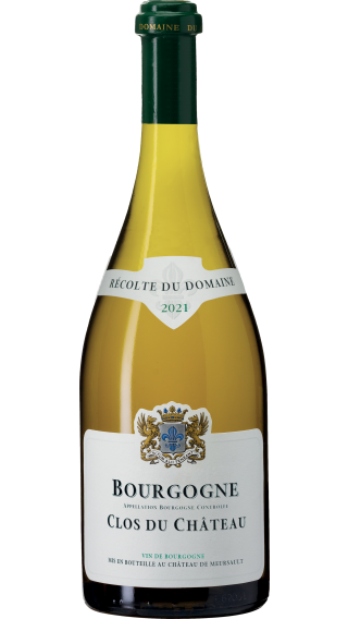 Bottle of Chateau de Meursault Bourgogne Clos du Chateau Chardonnay 2021 wine 750 ml