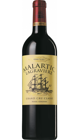 Bottle of Chateau Malartic Lagraviere 2017 wine 750 ml