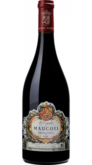 Bottle of Chateau Maucoil Chateauneuf du Pape l'Esprit de Maucoil 2015 wine 750 ml