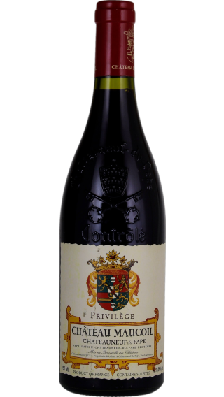 Bottle of Chateau Maucoil Privilege Chateauneuf du Pape 2017 wine 750 ml