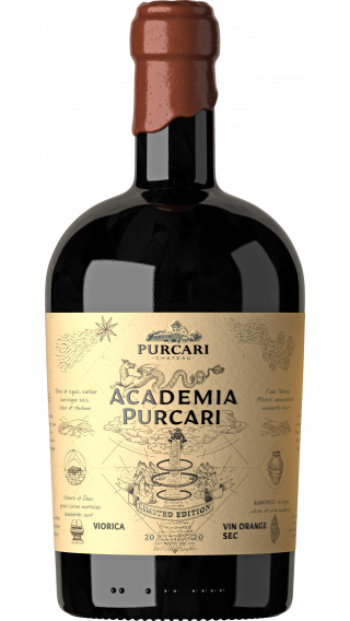 Bottle of Chateau Purcari Academia Viorica 2020 wine 750 ml