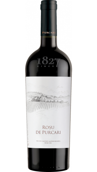 Bottle of Chateau Purcari Rosu de Purcari 2017 wine 750 ml