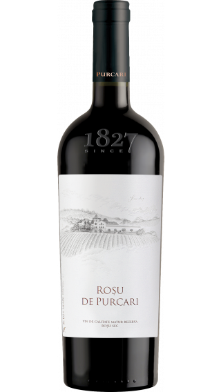 Bottle of Chateau Purcari Rosu de Purcari 2018 wine 750 ml